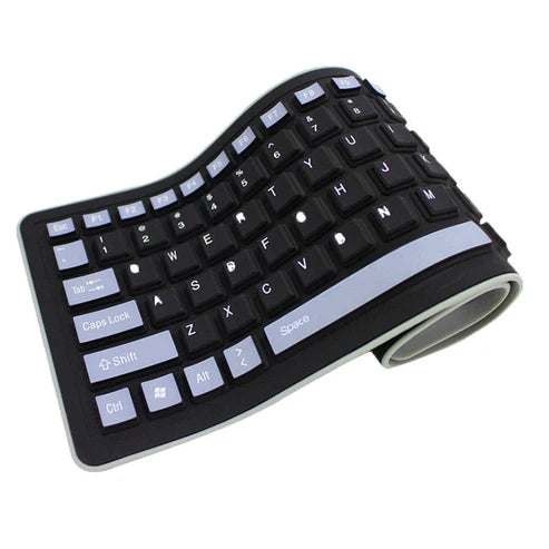 Foldable Curved Keyboard Silent And Waterproof
