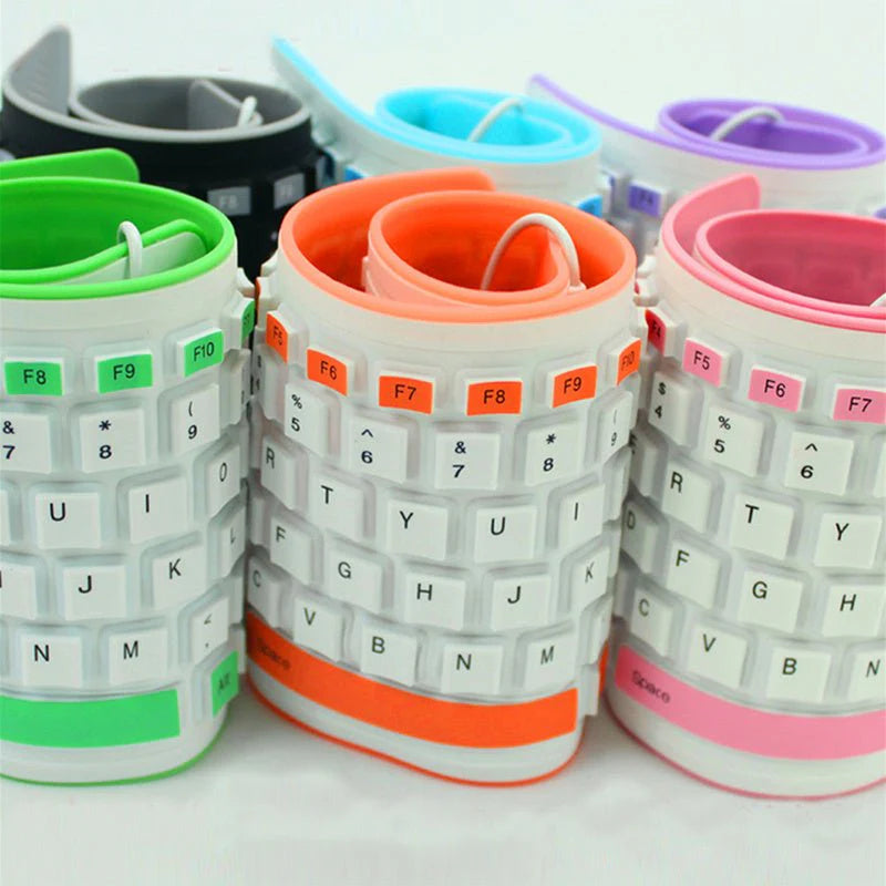 Foldable Curved Keyboard Silent And Waterproof